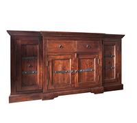 Buffet - Bois massif d'acacia laqué (Nougat) - Style colonial - OXFORD 902