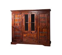 MASSIVMOEBEL24.DE Buffet 160x50 Acacia laqué Nougat Oxford #418