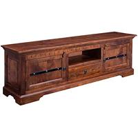 MASSIVMOEBEL24.DE Meuble TV 170x40 Acacia laqué Nougat Oxford #324