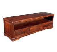 MASSIVMOEBEL24.DE Meuble TV 175x50 Acacia laqué Nougat Oxford #439