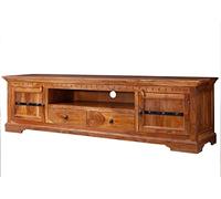 MASSIVMOEBEL24.DE Meuble TV 200x45 Acacia laqué Miel Oxford #0326