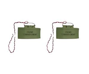 Masslla Lot de 2 sonnettes de porte Claymore - Imitation de mines - Pour éviter les interruptions