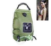 Masslla Sac de douche d'extérieur 20 l pour camping, alpinisme, sac de douche solaire, sac de rangement de l'eau, non toxique, protection de l'environnement, sac de rangement d'eau en PVC