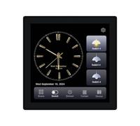 Masslla Tuya T3e Pro Smart Control Panel Smart Control Panel Touch Panel Switch Zigbee Intelligent Home Wall Push Light Switch Black