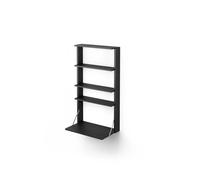 Massproductions Étagère murale avec bureau Gridlock - M1-A4-0-D Black stained Ash