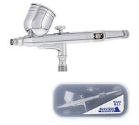 Master Airbrush G23 Kit aérographe Multifonction à Alimentation par gravité avec Pointe de 0,3 mm, Tasse de 0,3 g, poignée découpée - Pistolet à air pour Peinture, Art corporel, graphisme Automobile