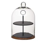 Master Class Artesà 2-Tier Serving Stand / Cake Dome, 22 x 31 cm (8.5" x 12")