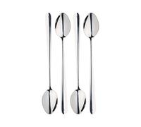 MASTER CLASS - Cuillères pour Latte, Crème Glacée & Milkshakes, Acier Inoxydable, 12 cm, Lot de 4, Argenté