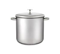 MASTER CLASS Marmite à Bouillon en Acier Inoxydable Sécurisée par Induction avec Couvercle - 5.5 L (9.75 Pints)