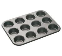 Master Class Moule à muffins profond à revêtement antiadhésif avec 12 trous