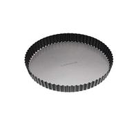 MASTER CLASS Moule à Tarte Cannelé Antiadhésif sans APFO en Acier au Carbone 1 mm d'Épaisseur, Gris, 28 cm (11')