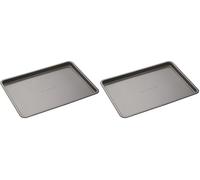 Master Class Plaque À Pâtisserie, Plaque À Four Antiadhésive Pour La Cuisson Et Le Rôtissage 35 X 25 X 2 cm, Manchonnée (Lot de 2)