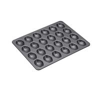 Master Class Plaque en acier carbone avec 24 mini moules à madeleines, Gris