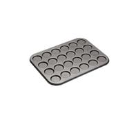 MasterClass Plaque à macaron / moule à tarte Whoopie avec PTFE, PFOA et antiadhésif BPA, 24 trous, acier au carbone robuste de 1 mm, 35 x 27 cm