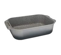 Master Class - Plat à Rôtir en Aluminium Coulé et son Revêtement Anti-Adhésif, Poignées Intégrées, Utilisable sur Plaque à Induction et au Four, 41 x 26 cm - Ombré Gris