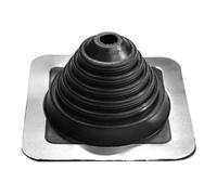 MASTER FLASH Standard #2 - Traversée de toit EPDM - Bride de toit - Joint de tuyau - Base en aluminium - Passe-toit flexible - Protection pour cheminées - (22-102 mm)