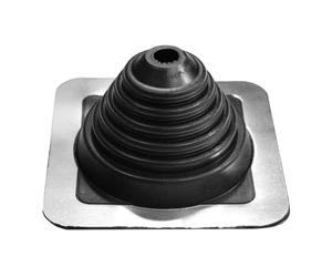 MASTER FLASH Standard #2 - Traversée de toit EPDM - Bride de toit - Joint de tuyau - Base en aluminium - Passe-toit flexible - Protection pour cheminées - (22-102 mm)