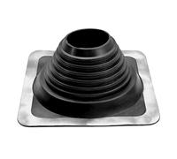 MASTER FLASH Traversée de toit EPDM - Plage de montage 121-254 mm - Bride de toit - Joint de tuyau - Base en aluminium - Passe-toit flexible - Protection de cheminée