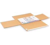 MASTER IN Etui pivot avec bandes adhésives - 310 x 220 x 60 mm - brun - paquet de 50