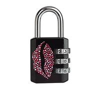 Master Lock 1509eurdkiss Cadenas Vestiaire Motif Kiss Noir 30 Mm