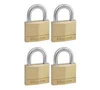 Master Lock 150EURQNOP 4 Cadenas laiton 50 mm Or