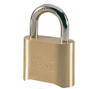 Master Lock 175EURD Cadenas à Combinaison Certifié en Zinc et Finition Laiton, Doré, 7,5 x 5,1 x 2,4 cm