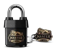 Master Lock 1921EURDCC Cadenas Haute Sécurité Etanche avec le Logo des 100 ans, Noir, 97 x 54 x 32 mm