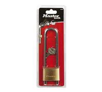 Master Lock - Cadenas 1950EURD - Laiton 50 mm - Anse réglable 70-155 mm - Laiton/Argent