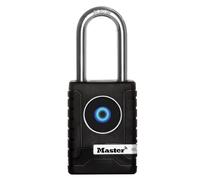 Master Lock 4401EURLHEC Cadenas Bluetooth connecté pour un usage privé ou professionnel, Etanche, Anse Longue Noir