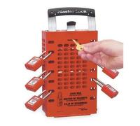Master Lock Boîte de consignation 503RED - Mural ou portable - Jusqu'à 14 employés