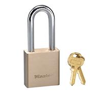 Master Lock 576EURDLH Cadenas en laiton massif à clé idéal pour sécuriser portails, abris de jardin, 98 x 44 x 20 mm