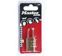 Master Lock 620EURD Cadenas à Combinaison à 3 Chiffres en Aluminium et Finition Laiton, Doré, 5,6 x 3 x 1,4 cm