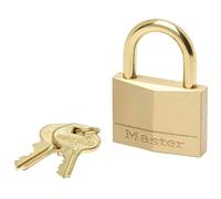 Master Lock 655EURD Cadenas à Clé avec Anse et Corps en Laiton, Doré, 6,8 x 5,5 x 1,4 cm