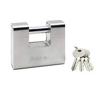 Master Lock 690EURD Cadenas Rectangulaire en Zinc ris, 10,4 x 9 x 2,9 cm or