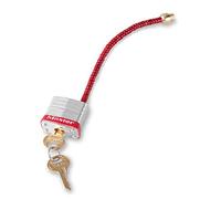 Master Lock 7C5RED Cadenas de consignation pour Tableaux Electriques et Disjoncteurs, Anse de 12,7 cm