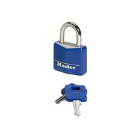 Master Lock 9131 Cadenas pour vestiaire, malle, armoire, 30mm, serrure orps en aluminium (couleurs assorties), 9131EURDCOL