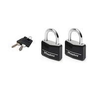 Master Lock 2 Cadenas En Aluminium Appli Extérieure Noir 40 Mm Noir