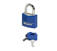 Master Lock 9141EURDCOL Cadenas n Aluminium Massif recouvert de Vinyle, Couleur Aléatoire, 4 x 5,9 x 1,3 cm