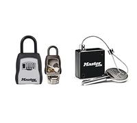 Master Lock Boite à Clés Sécurisée + Câble Rétractable [Format M] [avec Anse] - 5400EURD - Select Access Partagez Vos Clés en Toute Sécurité