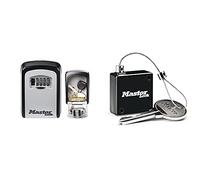 Master Lock Boite à Clés Sécurisée + Câble Rétractable [Medium] [Fixation Murale] - 5401EURD - Select Access Partagez Vos Clés en Toute Sécurité