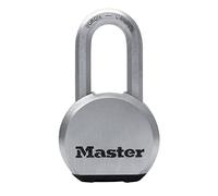 Master Lock Cadenas haute sécurité [A cier Inoxydable] [Anse Longue] [Extérieur] M830EURDLH - idéal pour les espaces de rangement, les Remises, les Garages, les Remorques - Argent