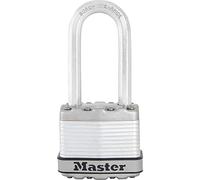 Master Lock Cadenas haute sécurité M1EURDLH - Acier laminé, anse L 45-51 mm, extérieur