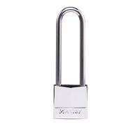 Master Lock Cadenas marine, extérieur, inoxydable, corps de 30mm, anse longue de 64mm , argent