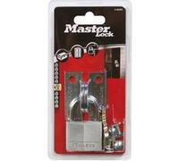 Master Lock 914060REURD Pack comprenant des Œillets Droits et un Cadenas rgent