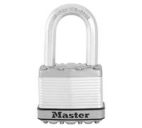 MASTER LOCK Cadenas Très Haute Sécurité [A cier Laminé] [Extérieur] [Anse M] M5EURDLF - Idéal pour les remises, les garages, les clôtures et les portails