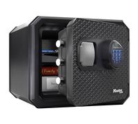 Master Lock Coffre fort à serrure avec combinaison électronique - Anti-feu et étanche - Format L de 22,9 L - Noir