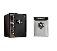 Master Lock Coffre Fort et Porte Documents Anti feu LFW205TWC + FBWLZ0EURHRO, Ignifuge et Etanche, 56.5 L