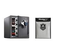 Master Lock Coffre Fort et Porte Documents Anti feu LTW123GTC + FBWLZ0EURHRO, Ignifuge et Etanche, 33.6 L
