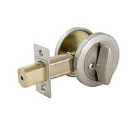 Master Lock DSC0532D Pêne dormant cylindrique unilatéral, chrome satiné Master Lock