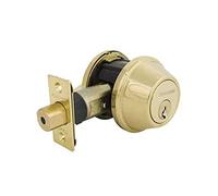 Master Lock DSNRN0603PBOX Pêne dormant pour montre de nuit avec cylindre d'arrêt antichoc, laiton brillant Master Lock